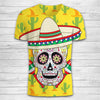 Cinco de Mayo Mexican 3D SKull Hoodie/ Long-Sleeve/ T-Shirt/ Tank/ Monokini 001 - designfullprint