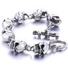 7 Skulls Gothic Punk Bracelet