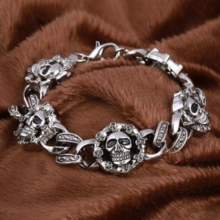 Skull Snake Chain Bracelet