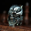 Crusader Knight Warrior Skull Ring