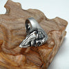 Vintage Heavy Stainless Steel Skull Ring