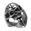 Vintage Heavy Stainless Steel Skull Ring