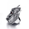 Demon Knight Skull Red Eyes Ring
