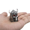 Demon Knight Skull Red Eyes Ring