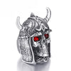 Demon Knight Skull Red Eyes Ring