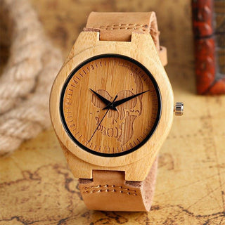 Skull Wood Watch - designfullprint