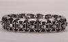 Punk Rock Stainless Steel Cross Skull Bracelet