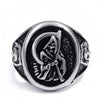 Grim Reaper Skull Stainless Steel Biker Ring