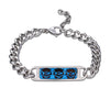 Stainless Steel Chain Skull Bracelet