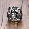 Mens Vintage Gothic Skull Jewelry Set
