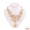 Metal Skull Pendant Crystal Chokers - designfullprint