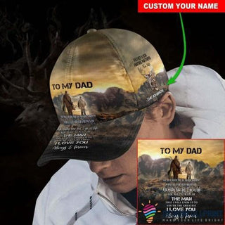 Gift For Hunting Lover Gift For Dad Personalized To MY Dad Deer Hunter Love Hunting Cap HG