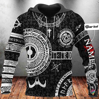 Gift For Viking Lover Viking Hoodie Vikings Tattoo HoodiePullover Zip Up Hoodie Sweatshirt US Unisex Size HG