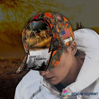 Gift For Hunting Lover Personalized Hunter Love Hunting Oragne Cap HG