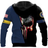 Skull Gift Gift For Army US FBI Skull Unisex US Size Hoodie