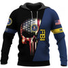 Skull Gift Gift For Army US FBI Skull Unisex US Size Hoodie