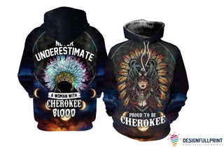 Gift For Native American Proud to Be Cherokee Native Hoodie LN