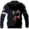 Skull Gift Gift For Army Gifts for Police Officers Law Enforcement Houston Police Skull Unisex US Size Hoodie