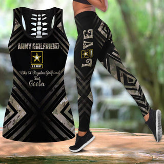 Gift For Army Army Girlfriend Tank Top And Leggings Set