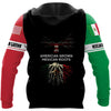 American Grown With Mexican Roots Mexican American US Unisex Size Hoodies
