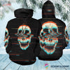 Skull Gift Skull Digital Aesthetic Unisex Hoodie LN