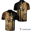 America One Nation Under God The Lion King Polo Shirt NHD