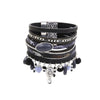 Vintage Multi-Layer Leather Skull Bracelets