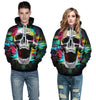Colorful Int Skull Hoodies - designfullprint