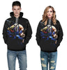 3D Skull Printed Women Hoodie - designfullprint