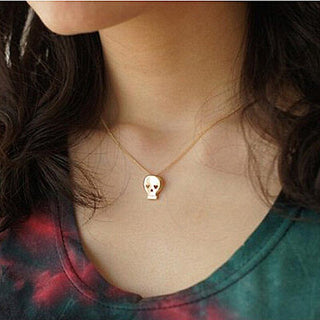 Cute Skull Head Skeleton Pendant Necklace