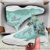Skull Gift Teal November Girl Skull JD 13 Shoes HG