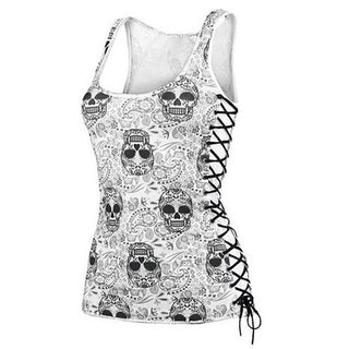 Skull Head Tank Top - designfullprint