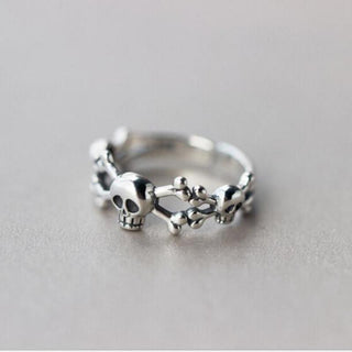 Sterling Silver Skeleton Domineering Ring