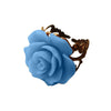 Hollow Out Flower Resizable Gothic Finger Ring