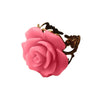 Hollow Out Flower Resizable Gothic Finger Ring