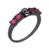 Crystal Cubic Zircon Fashionable Skull Rings