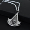 Skull Logo Design Pendant Rope Necklace