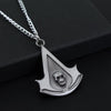 Skull Logo Design Pendant Rope Necklace