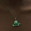 Hollow Skull Glowing Stone Necklaces