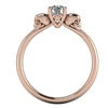 Crystal Double Skull Natural Engagement Rings
