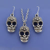 Vintage Silver Tone Skull Jewelry