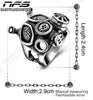 Steampunk Steam Engine Biker Ring - designfullprint
