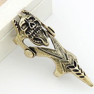 Vintage Knuckle Shaped Skull Ring