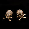 Silver Plated Skull Earrings - designfullprint
