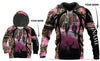 Gift For Hunting Lover Gift For Dad Pink Deer Hunting Dad And Son Personalized Adult and Kid Hoodie Set Unisex Size LH dadson