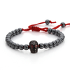 Black Hematite Stone Bead Skull Bracelet