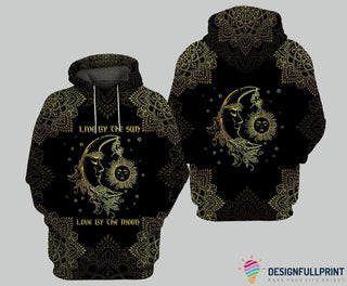 Gift For Hippie Personalized Live By The Sun Love By The Moon Unisex Hoodie HG