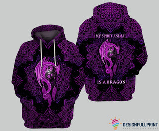 Personalized Pink Fox Henna US Unisex Hoodie HG