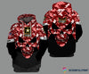 Skull Gift Gift For Army Personalized Red Army Skull Unisex Size Hoodie LN