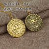 Aztec Skeleton Skull Head Necklace